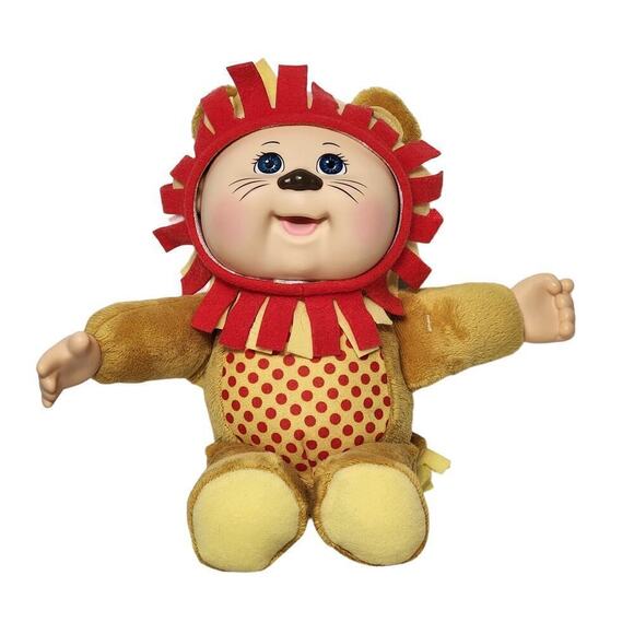 Vintage Cabbage Patch Kid Zoo Friends 121 Jaye Lion Blue Eyes Doll Collectible - Picture 1 of 5